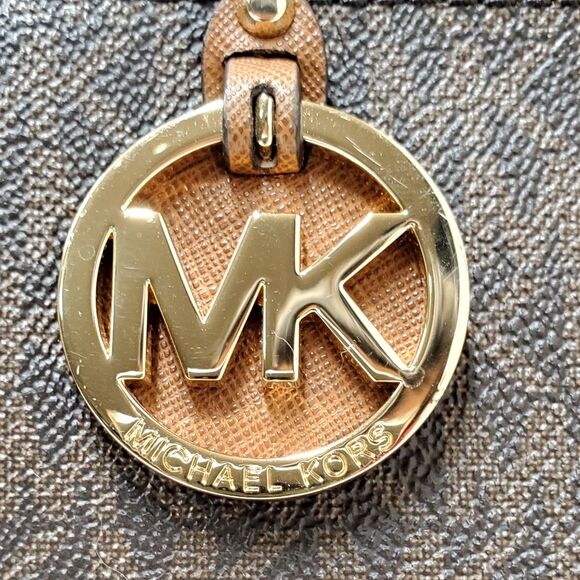 MICHAEL KORS Jet Set Signature Brown Tote Bag - Picture 13 of 14